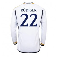 Real Madrid Antonio Rudiger #22 Domaci Dres 2023-24 Dugi Rukav